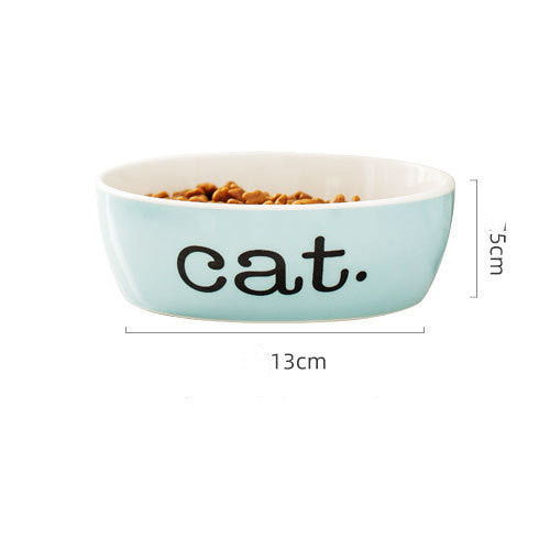 Stylish Ceramic Pet Bowl | 200g Food & 350ml Water Capacity