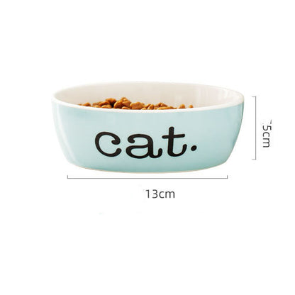 Stylish Ceramic Pet Bowl | 200g Food & 350ml Water Capacity