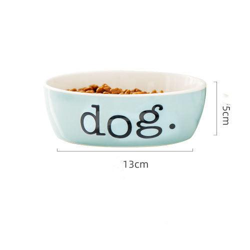 Stylish Ceramic Pet Bowl | 200g Food & 350ml Water Capacity