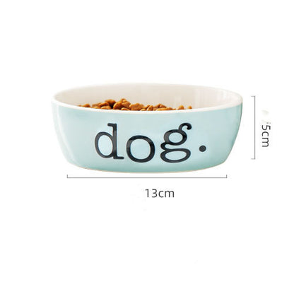 Stylish Ceramic Pet Bowl | 200g Food & 350ml Water Capacity