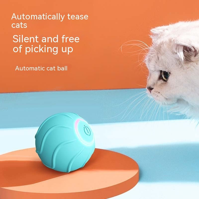 Crimson Medea smart cat toy rolling ball for pets, interactive pet toy designed to entertain cats with motion and play.