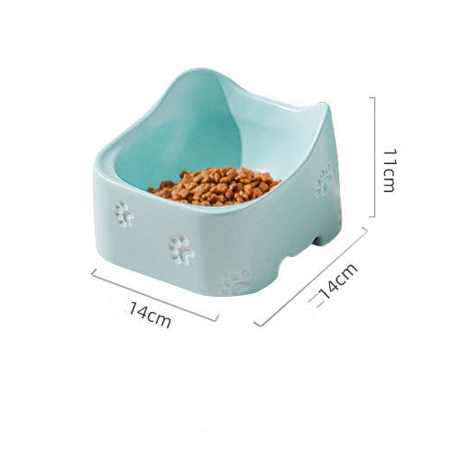Stylish Ceramic Pet Bowl | 200g Food & 350ml Water Capacity