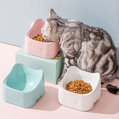 Stylish Ceramic Pet Bowl | 200g Food & 350ml Water Capacity