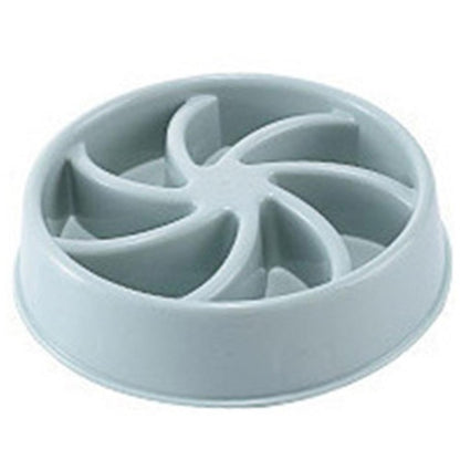 Blue Pinwheel Slow Feeder Dog Bowl | Anti-Gulp Puzzle Dish | Eco-Friendly Pet Food Maze