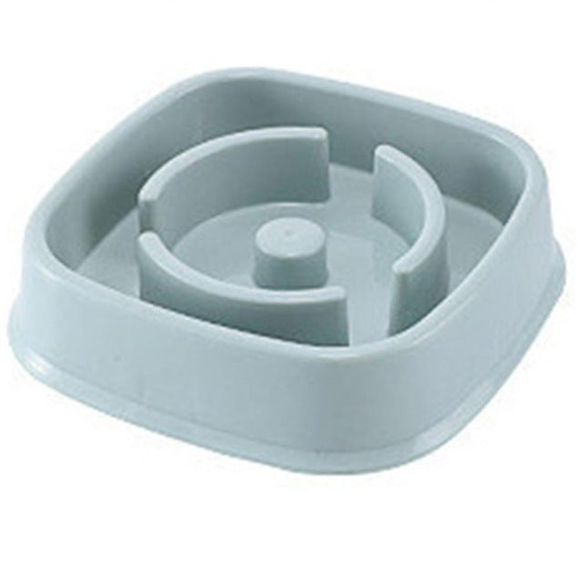 Blue Slow Feeder Dog Bowl | Anti-Gulp Puzzle Dish | Eco-Friendly Pet Food Maze