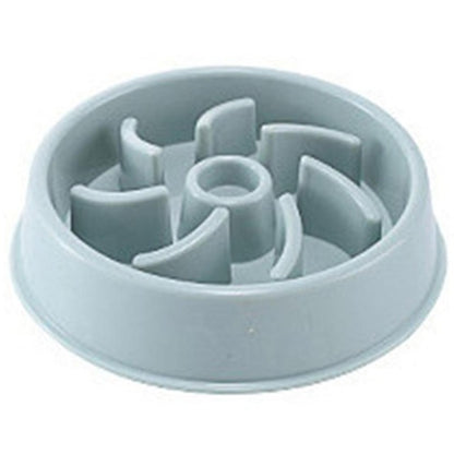 Blue Slow Feeder Dog Bowl | Anti-Gulp Puzzle Dish | Eco-Friendly Pet Food Maze