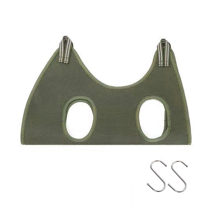 Green Cat Grooming Restraint Bag with Hammock