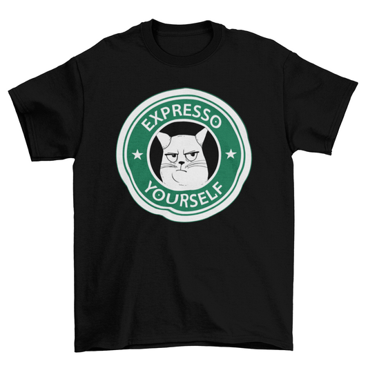 Claw-fee Break: The Purr-fect Blend Parody Tee
