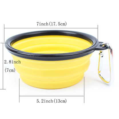 Collapsible 1000ml Pet Bowl – The Perfect Travel Companion for Your Pet!