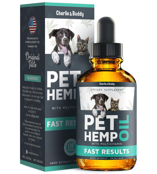 Hemp Harmony Pet Oil: Boosts mood, eases inflammation, supports joints, aids digestion, stimulates appetite, soothes skin, and promotes sleep. Natural wellness for your furry friend!