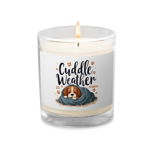 Cuddle Weather Glass Candle Product mockup