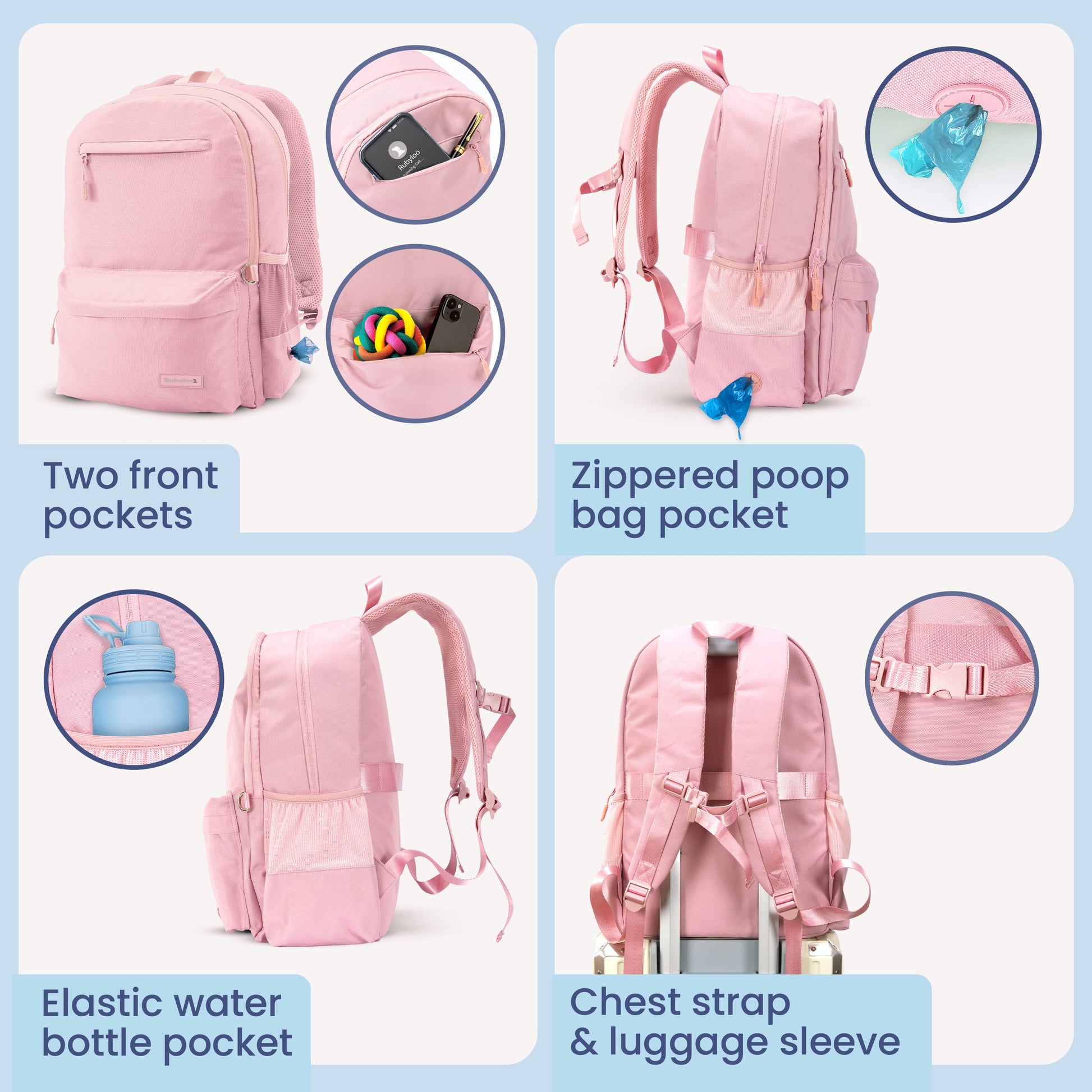 Doggy Bag Backpack outdoor use – water-resistant dog travel backpack on adventure
