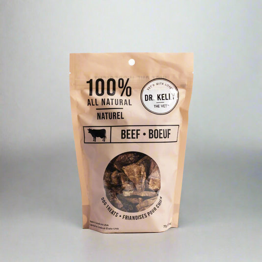 Dr. Kelly The Vet All-Beef Dog Chews – 100% Natural, High-Protein Treats
