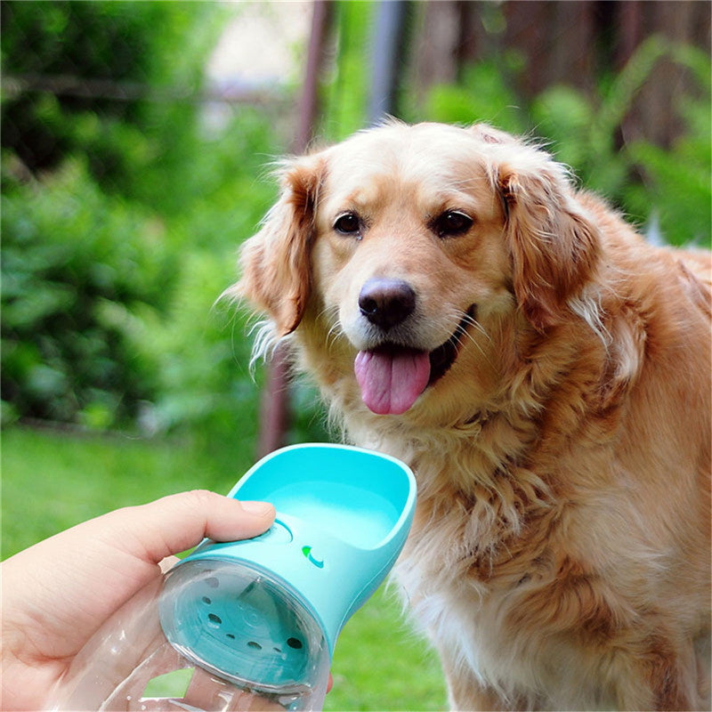 Eco-Friendly 2-in-1 Pet Water Bottle & Bowl for Travel