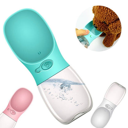 Eco-Friendly 2-in-1 Pet Water Bottle & Bowl for Travel