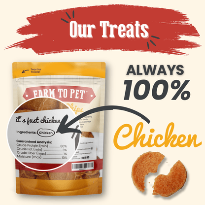 Back of the Farm To Pet Chicken Chips 4 oz bag