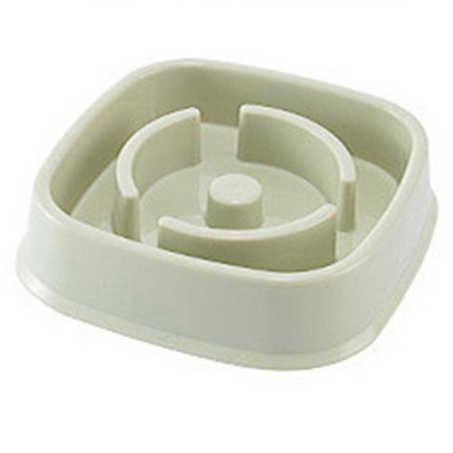 Green Slow Feeder Dog Bowl | Anti-Gulp Puzzle Dish | Eco-Friendly Pet Food Maze