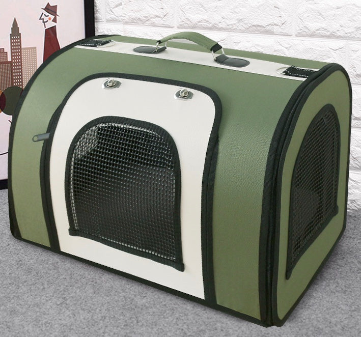 Green Transparent Pet Carrier Handbag