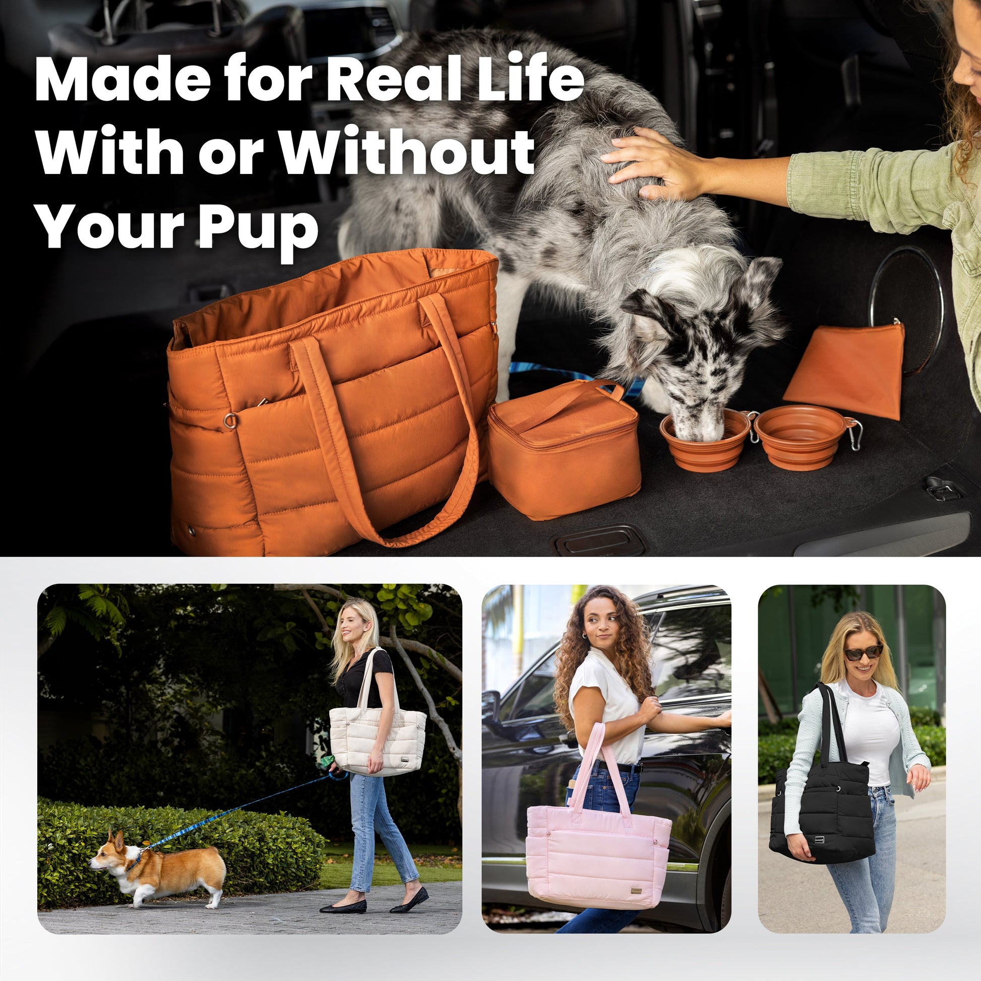 Rubyloo Puffer Dog Travel Bag in gift-ready box – dog mom gift ready to wrap