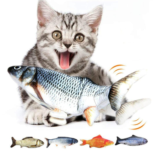 Interactive Electronic Fish Cat Toy 
