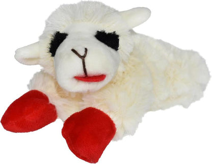 Multipet INTERNATIONAL 843140 Lambchop Plush Squeak Toy Mini for Pets, 6-Inch, White, Small Dog