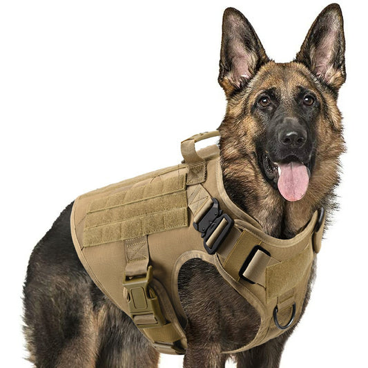 Upgrade your dog’s walking experience with the No-Pull Dog Harness and Tactical Leash Set, designed for ultimate control, comfort, and durability. Whether for training or everyday adventures, this harness ensures safety and ease for both you and your pup.