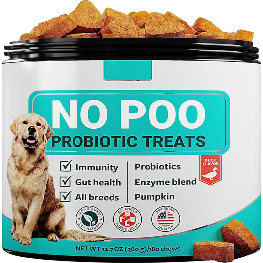 No Poo Duck-Flavored Probiotic Powerhouse for Canine Gut Health & Immunity