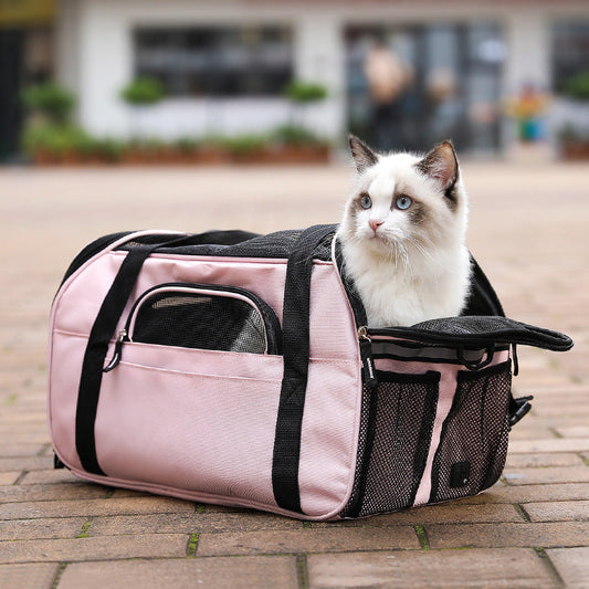 Pink Pet Carrier Travel Bag