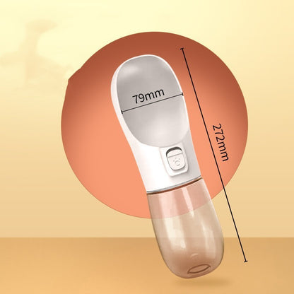 Portable 2-in-1 Dog Water Bottle & Food Container