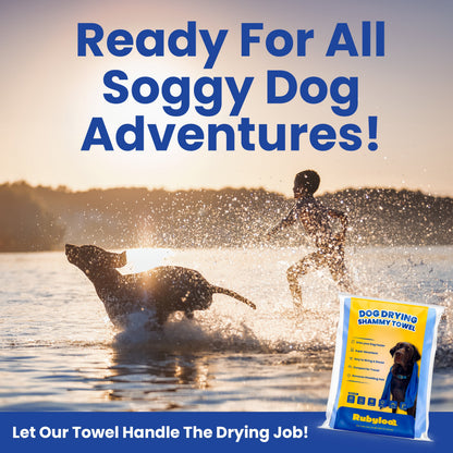 Dog Drying Shammy Towel – Rapid Dry Technology, 2x Faster Than Cotton