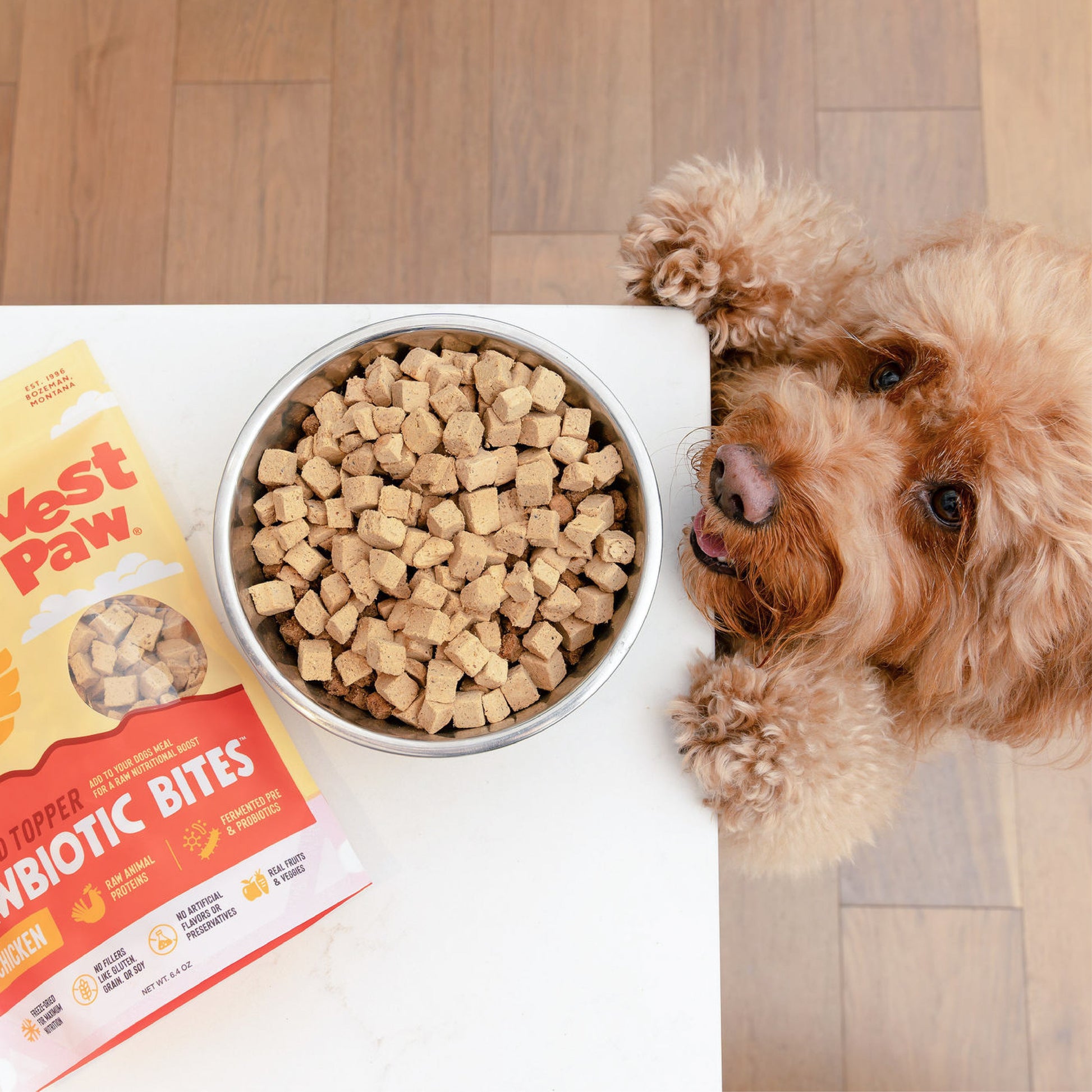 West Paw Rawbiotic Bites Chicken – Raw Protein and Fermented Probiotic Ingredients