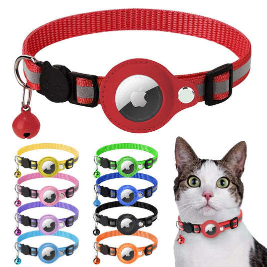 Reflective Airtag Case Collar – Keep Your Pets Safe and Stylish!