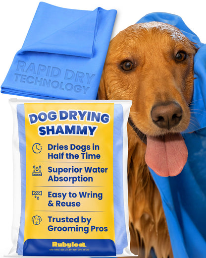 Dog Drying Shammy Towel – Rapid Dry Technology, 2x Faster Than Cotton
