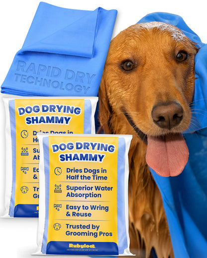 Dog Drying Shammy Towel – Rapid Dry Technology, 2x Faster Than Cotton