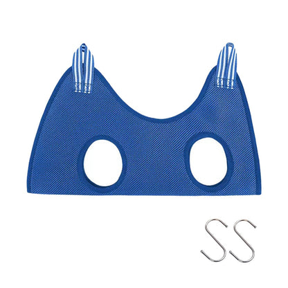 Blue Cat Grooming Restraint Bag with Hammock