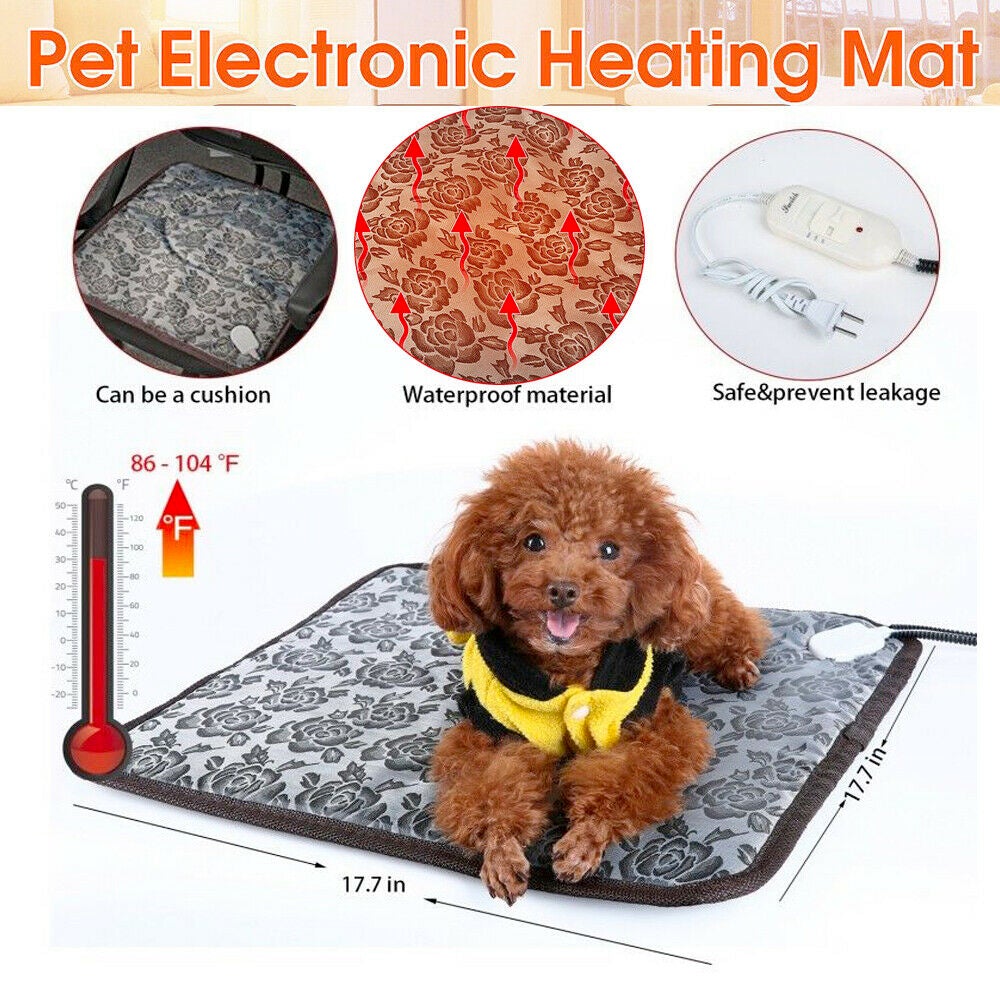 Self-Heating Thermal Pet Bed – Portable, Non-Electric Warming Pad for Cats & Dogs
