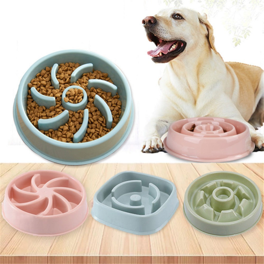 Slow Feeder Dog Bowl | Anti-Gulp Puzzle Dish | Eco-Friendly Pet Food Maze