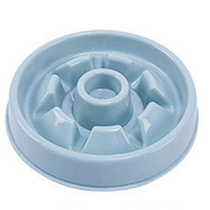 Blue Slow Feeder Dog Bowl | Anti-Gulp Puzzle Dish | Eco-Friendly Pet Food Maze