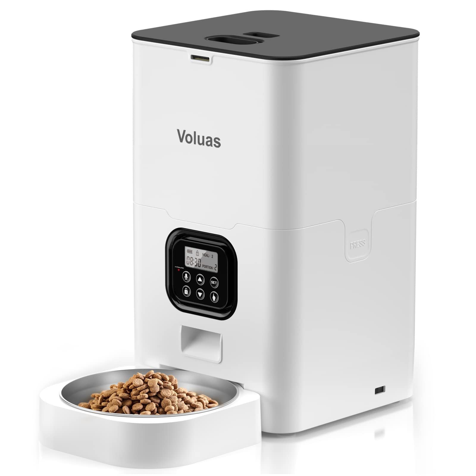 Ultimate Automatic Pet Feeder: 4 daily meals, 12 portions. For kibble up to 12mm. Durable, easy-clean design. Advanced features for freshness and reliability.