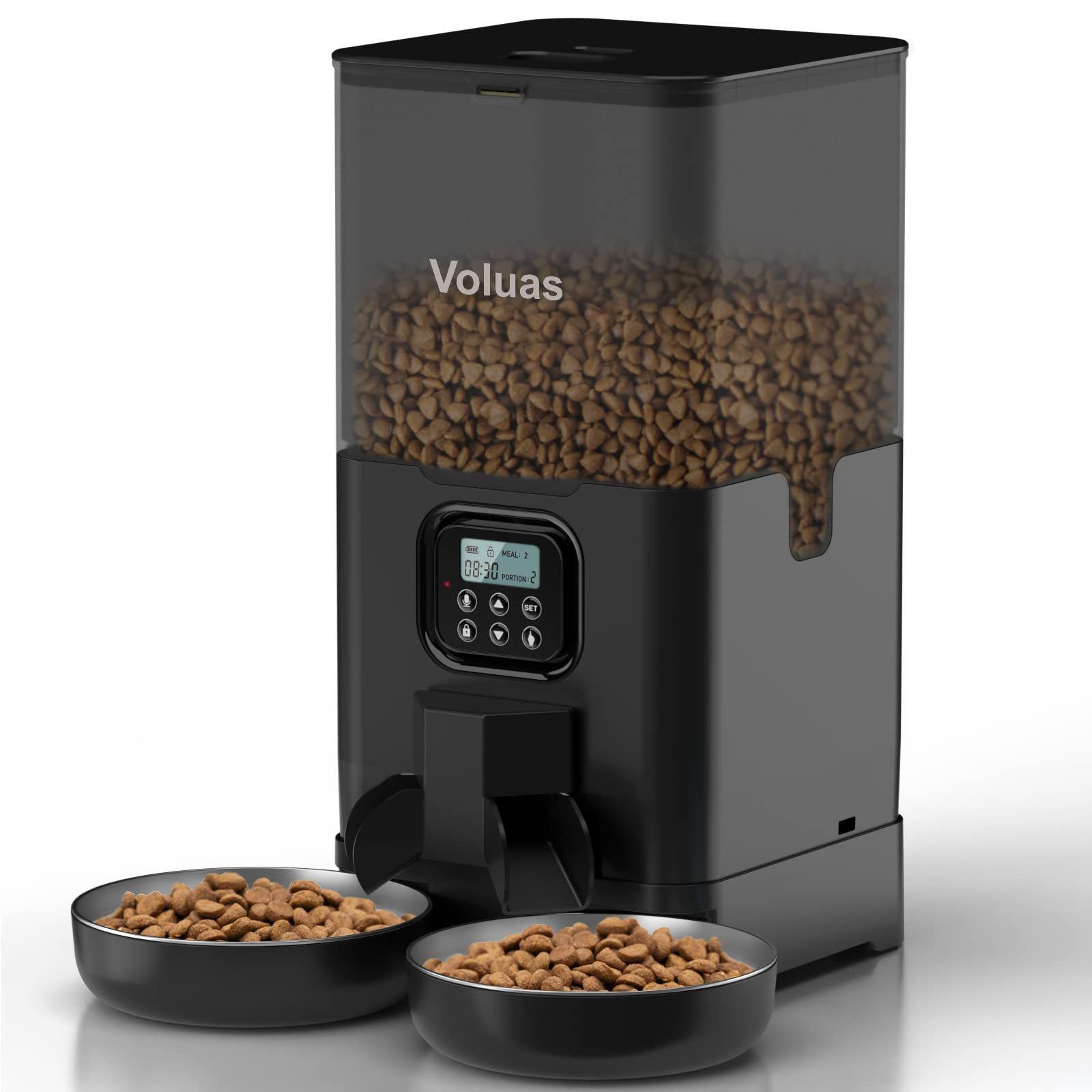 Ultimate Automatic Pet Feeder: 4 daily meals, 12 portions. For kibble up to 12mm. Durable, easy-clean design. Advanced features for freshness and reliability.