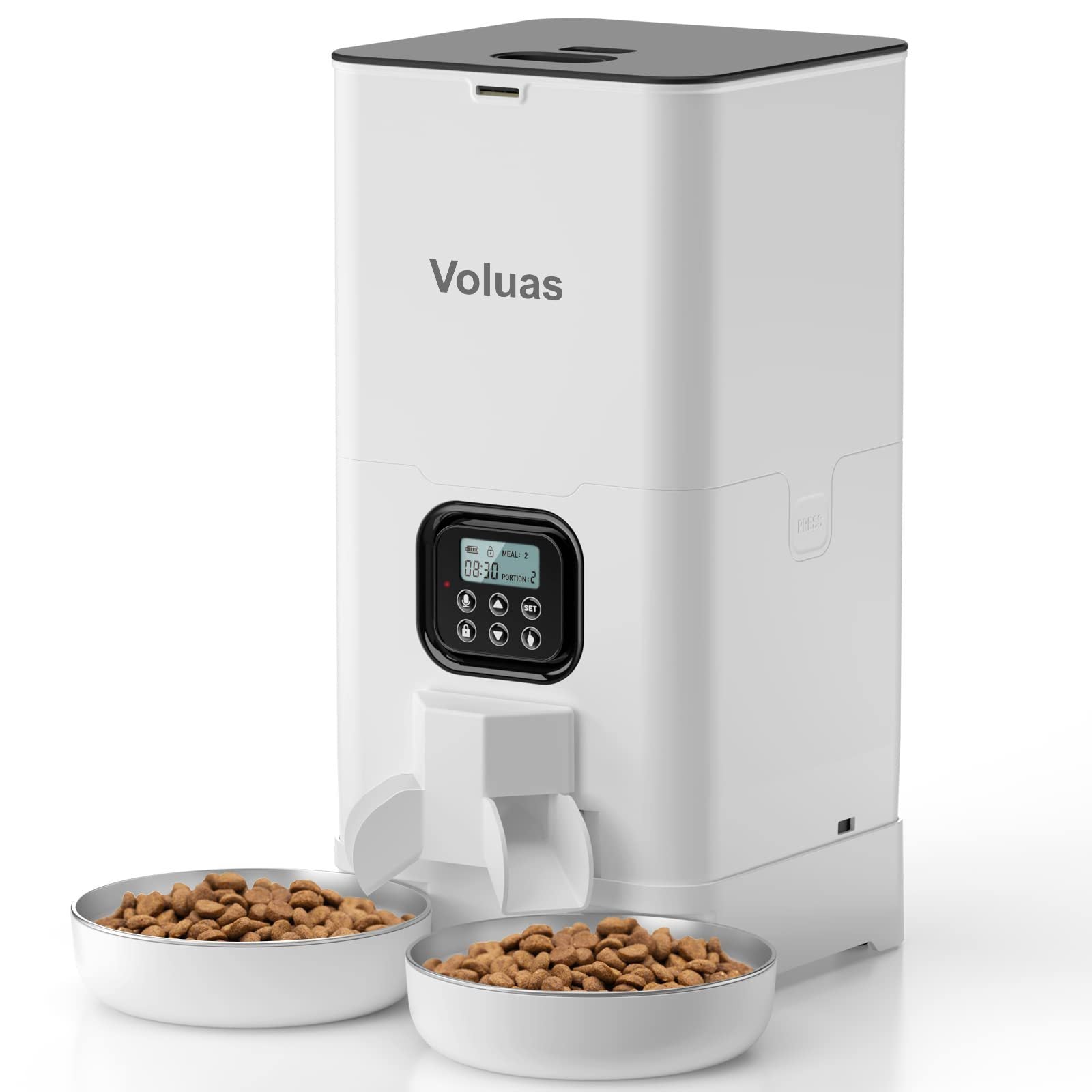 Ultimate Automatic Pet Feeder: 4 daily meals, 12 portions. For kibble up to 12mm. Durable, easy-clean design. Advanced features for freshness and reliability.