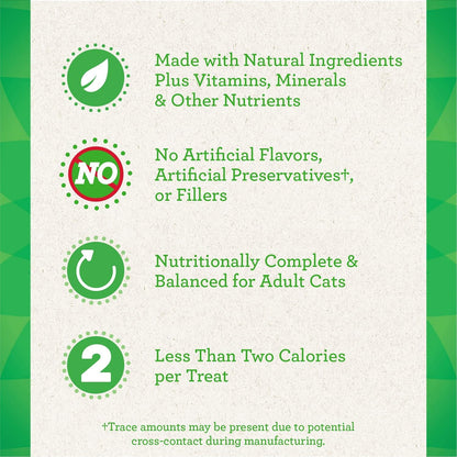 FELINE  SMARTBITES HEALTHY INDOOR Natural Treats for Cats, Chicken Flavor, 16 Oz. Tub