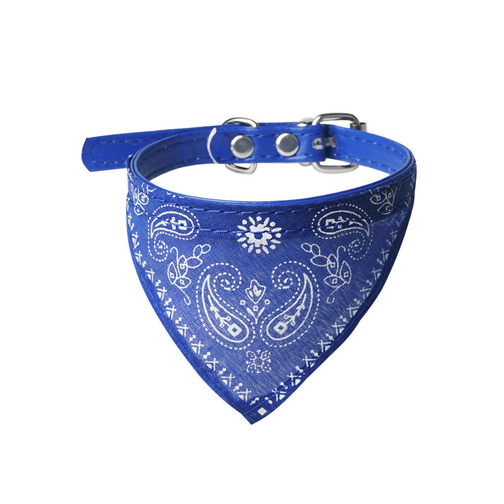 Stylish Blue Ombeia Pet Bandana Collar