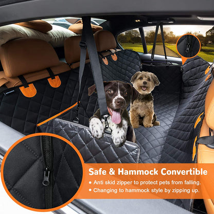URPOWER dog car seat cover: Waterproof, versatile hammock with side flaps. Fits most vehicles. Easy install, clean. Non-slip, odor-free. Protects seats from pets.
