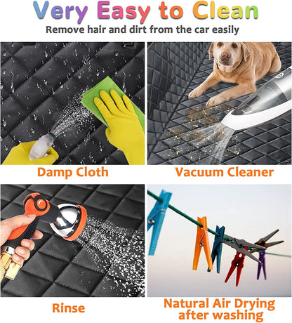 URPOWER dog car seat cover: Waterproof, versatile hammock with side flaps. Fits most vehicles. Easy install, clean. Non-slip, odor-free. Protects seats from pets.