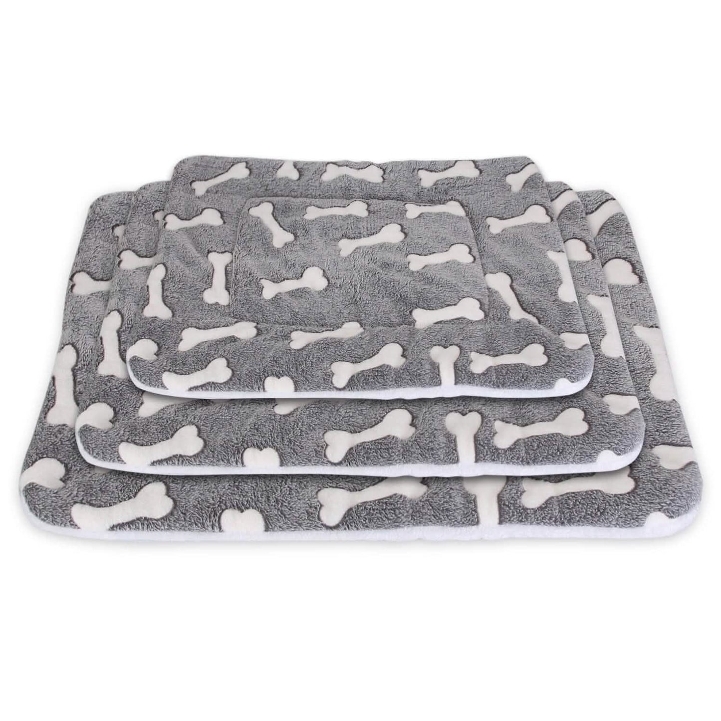Soft flannel dog bed mat by DailySale, cozy pet supplies with plush fabric for comfortable sleep.
