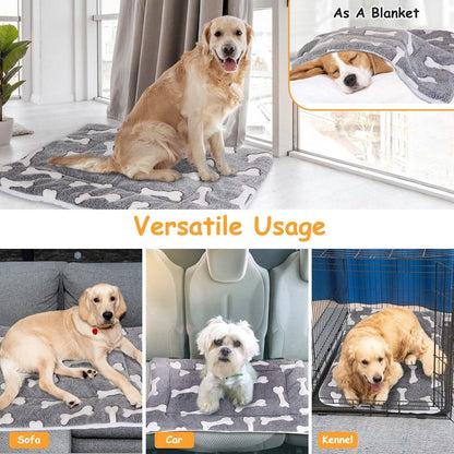 Soft flannel dog bed mat by DailySale, providing a cozy, comfortable sleeping surface for pets.