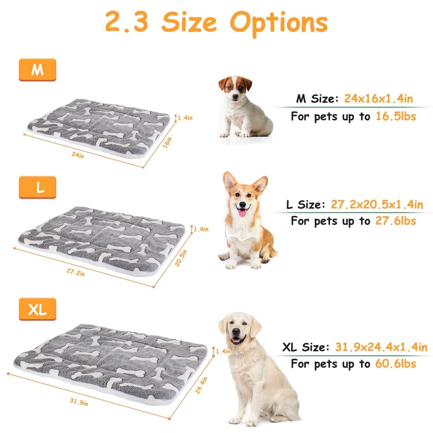 Soft flannel dog bed mat from DailySale, plush and comfortable pet supplies for cozy sleeping space for dogs.