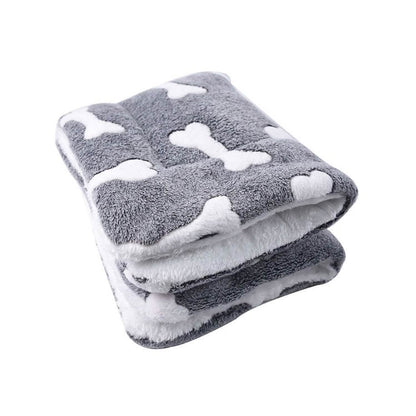 Soft flannel dog bed mat by DailySale, cozy pet supplies for small to medium dogs with plush, comfortable fabric.