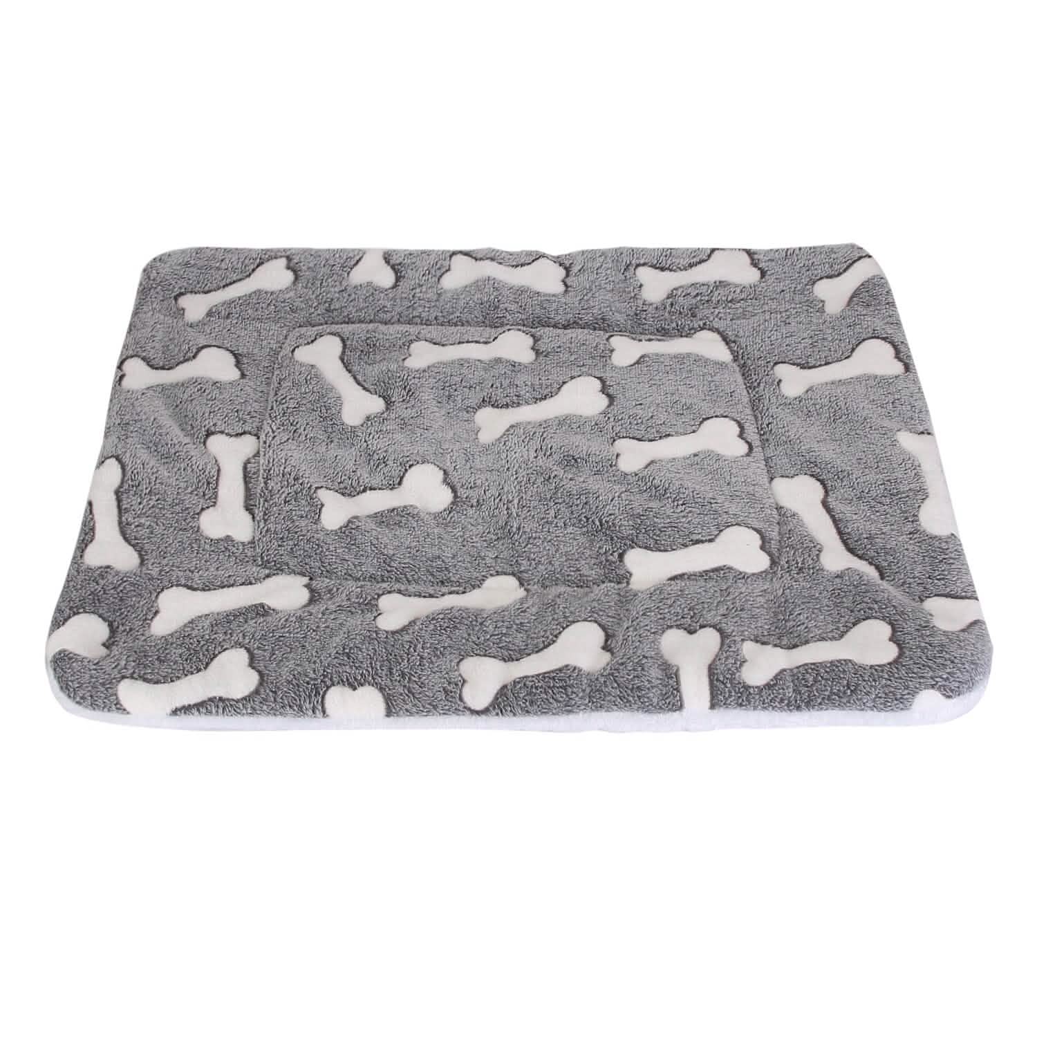 Soft flannel dog bed mat by DailySale, cozy pet supplies with cushioned surface for comfortable rest.